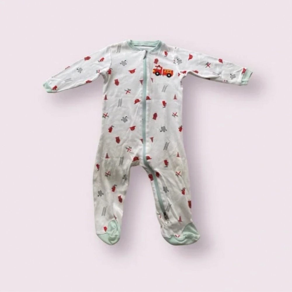 Baby Firetruck Footie